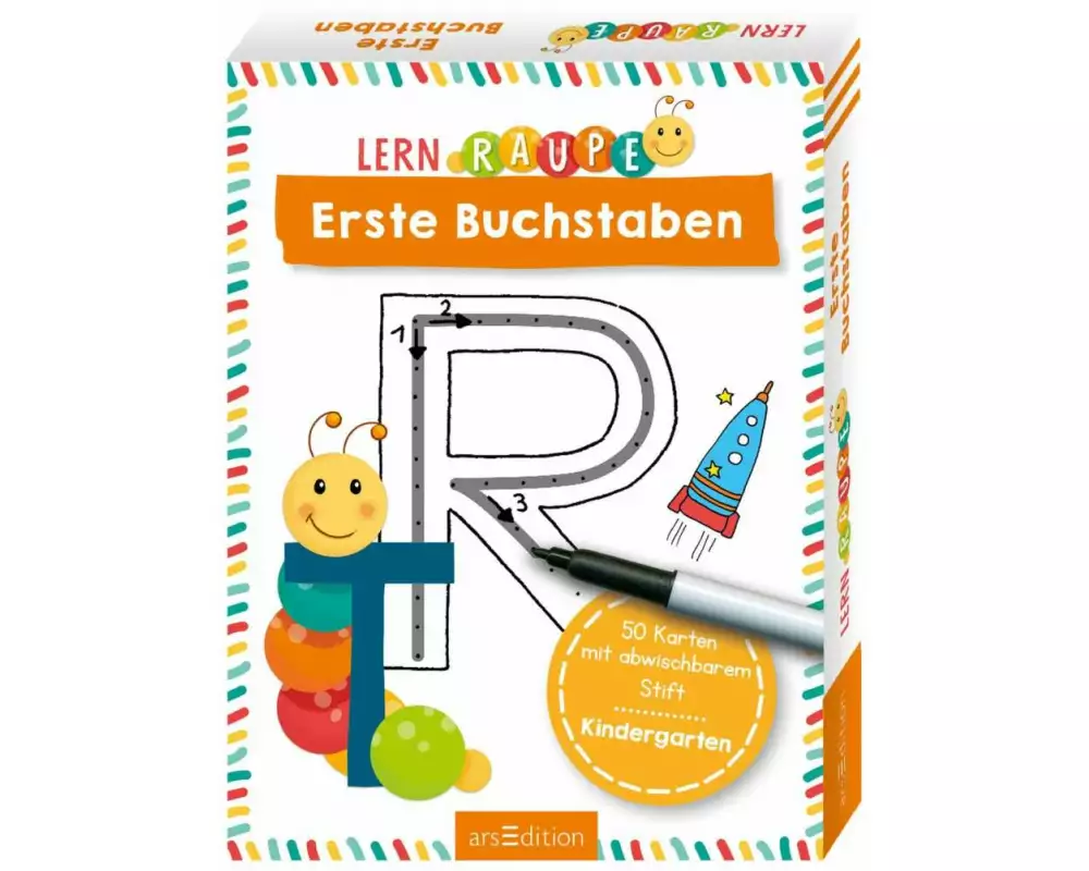 Lernraupe – Erste Buchstaben