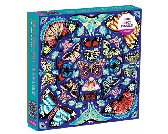 Kaleido-Butterflies 500 Piece Family Puzzle
