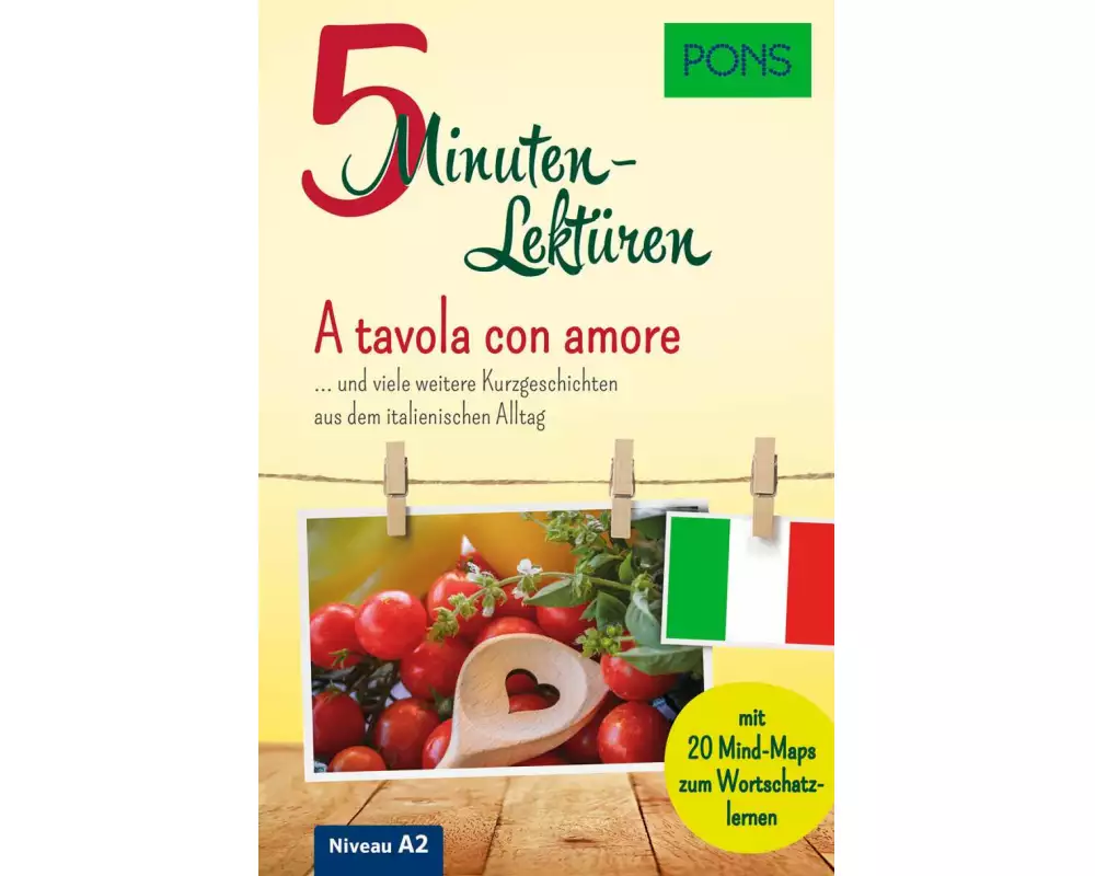 PONS 5-Minuten-Lektüre Italienisch A2 - A tavola con amore