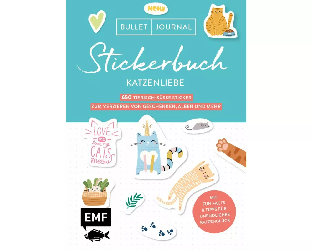 Bullet Journal Stickerbuch – Katzenliebe