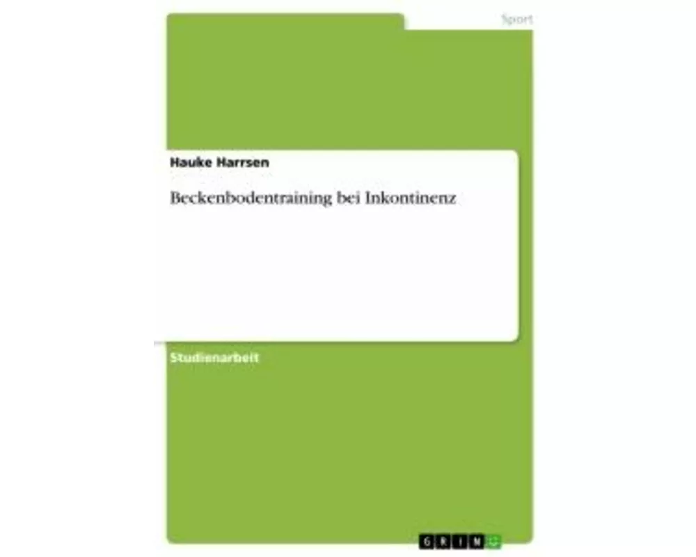 Beckenbodentraining bei Inkontinenz