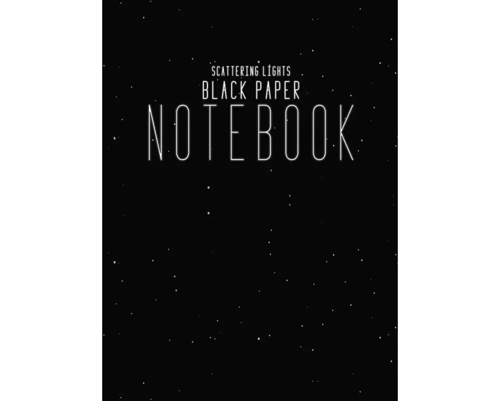 Black Paper Notebook Black Lined Paper