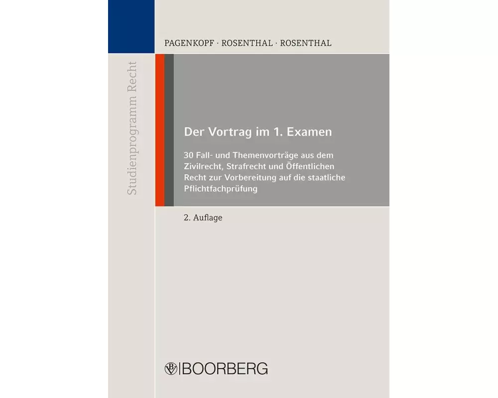 Der Vortrag im 1. Examen