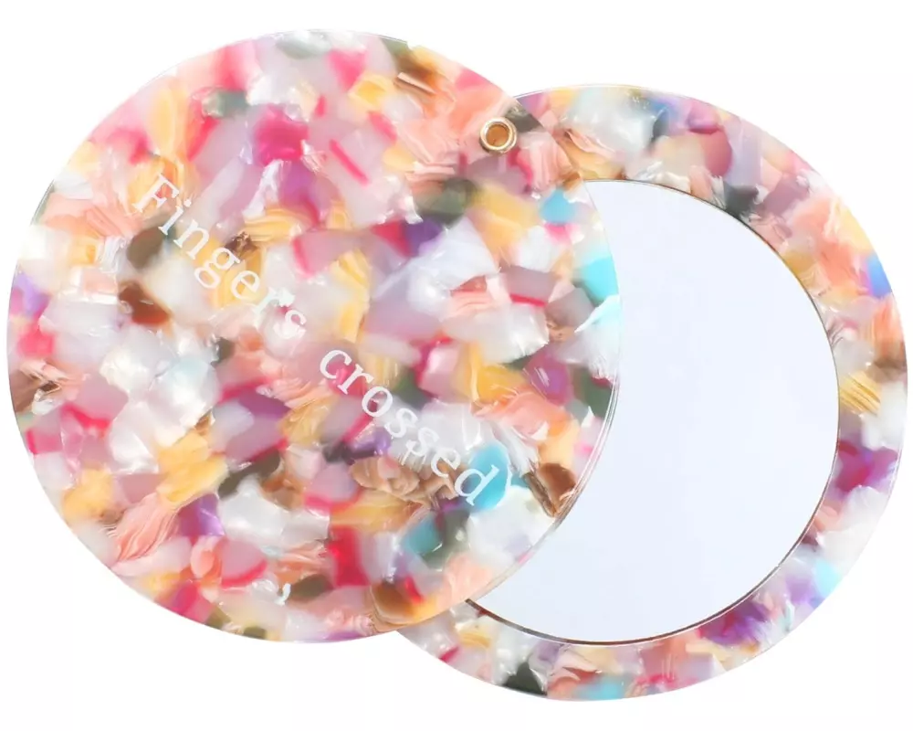 Trisa Accessoires Taschenspiegel gemustert, aufschiebbar Mehrfarbig