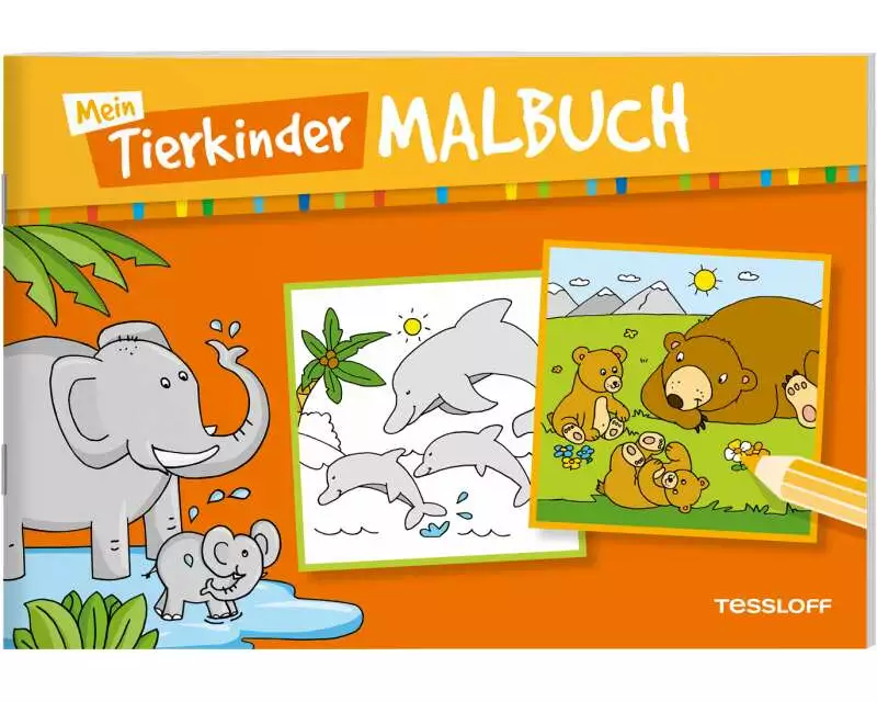 Mein Tierkinder-Malbuch
