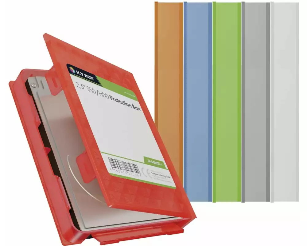 ICY BOX Schutzgehäuse IB-AC6251-6 6er Pack 2.5"