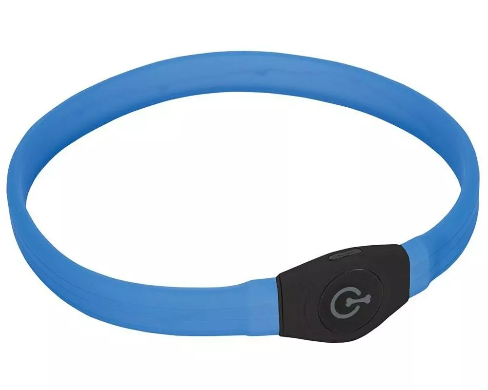 Karlie Leuchtring Visio Light LED Langhaar, blau