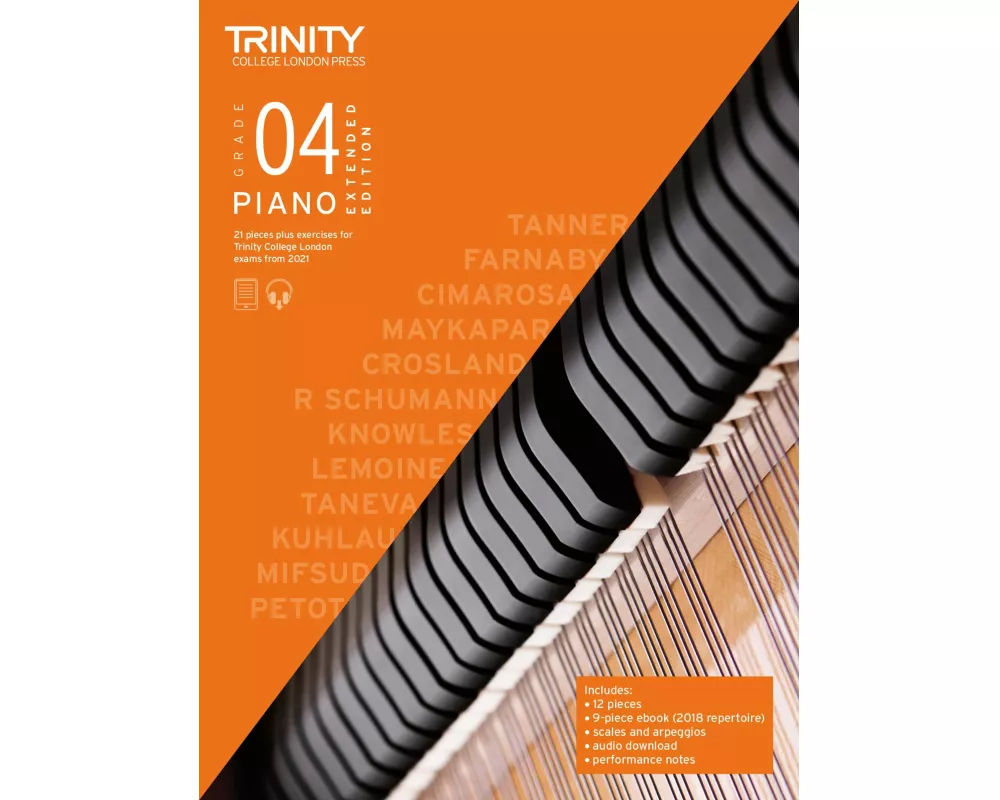 Trinity College London Piano Exam Pieces Plus Exercises From 2021: Grade 4 - Extended Edition