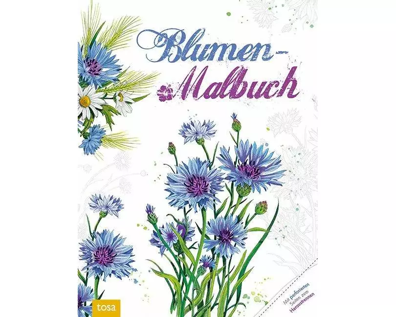 Blumen-Malbuch