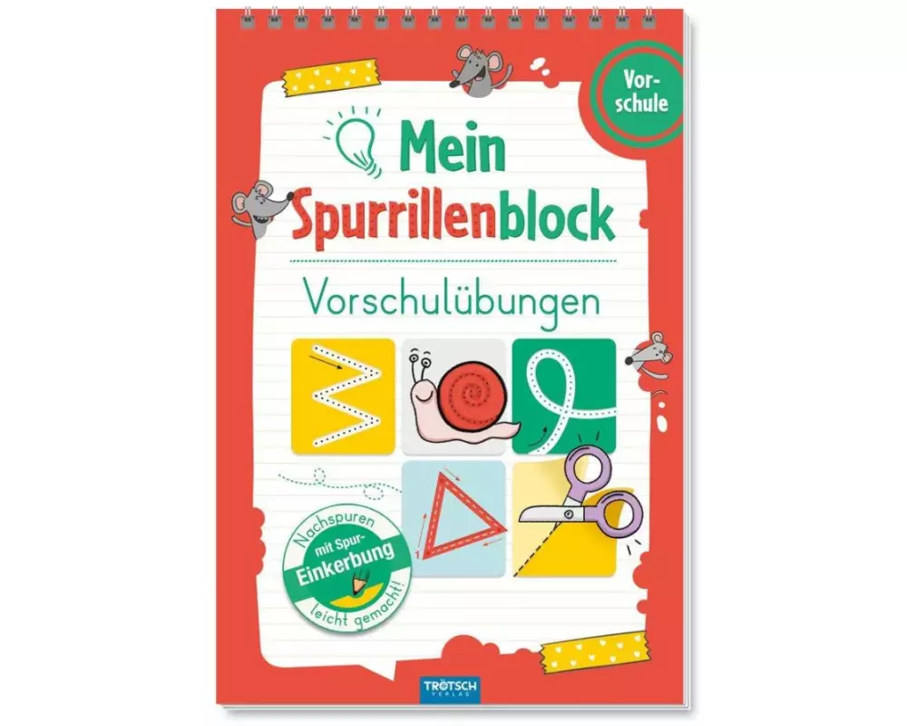 Trötsch Mein Spurrillenblock Vorschulübungen Übungsbuch