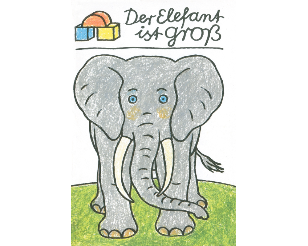 Der Elefant ist groß