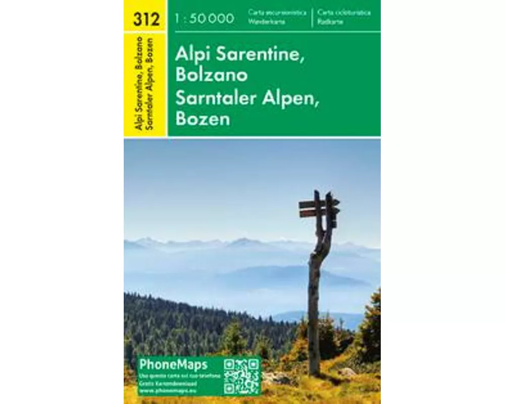 Sarntaler Alpen, Bozen, Wander - Radkarte 1 : 50 000