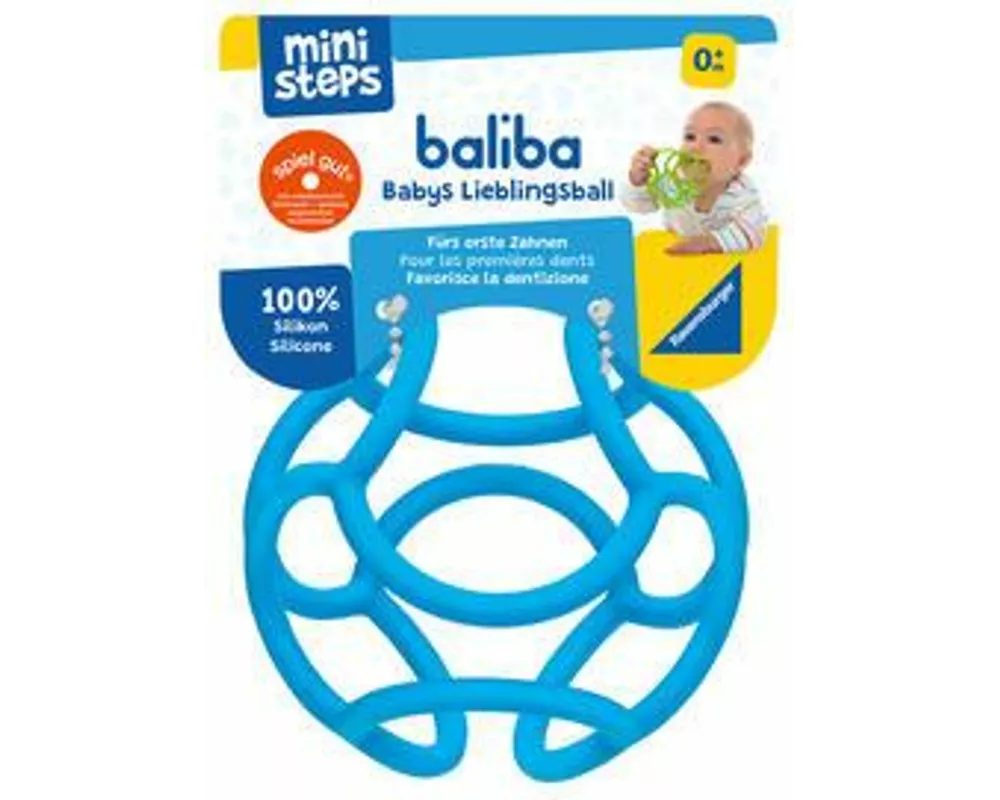 ministeps baliba - Babys Lieblingsball blau - ab 0 Monate