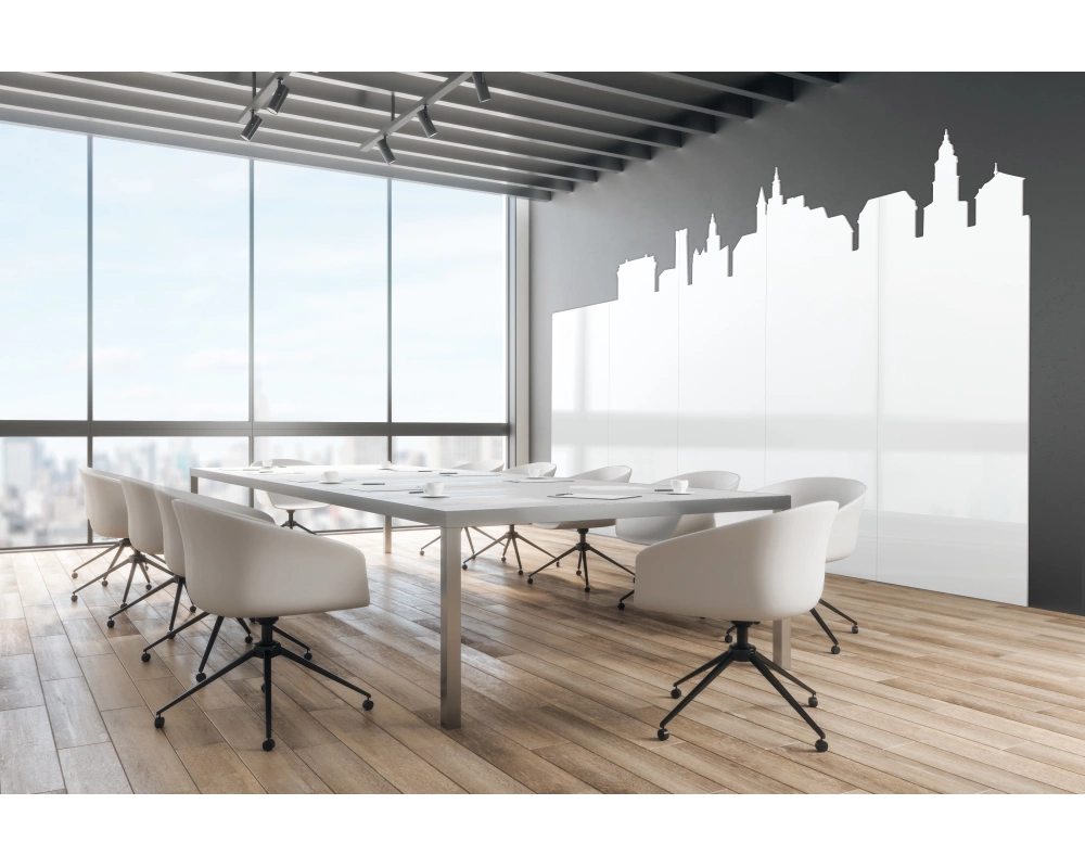 MAGNETOPLAN Infinity Wall X Projection 1041401 weiss, Mica email. 1180x1890mm