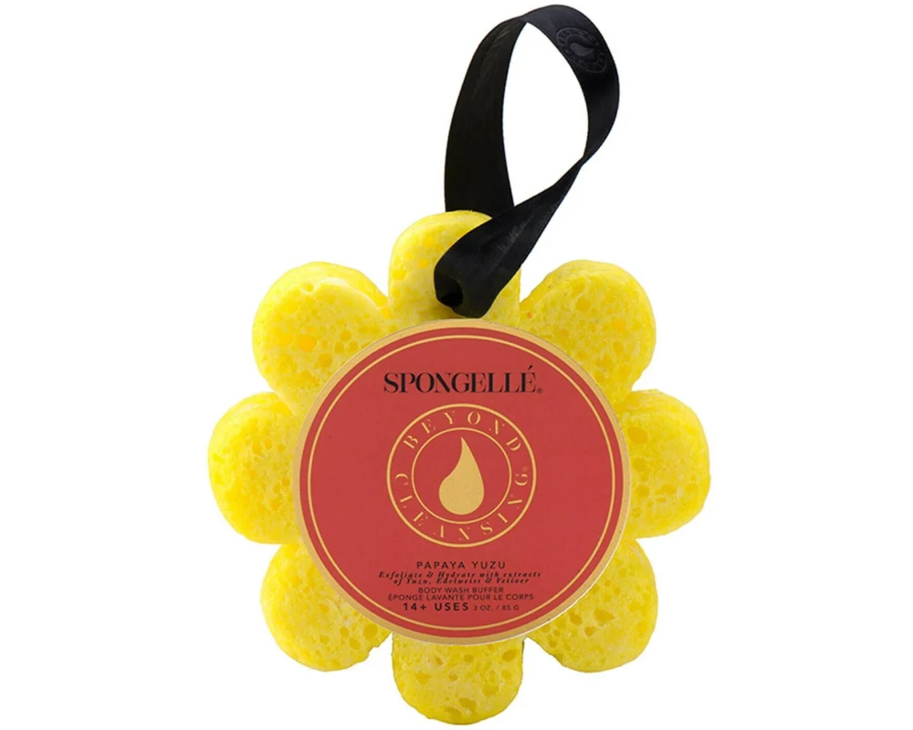 SPONGELLÉ Duschschwamm Wild Flower Papaya Yuzu