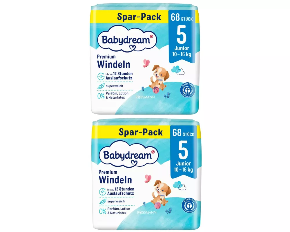 Babydream Windeln Premium Junior Jumbo-Pack, Grösse 5
