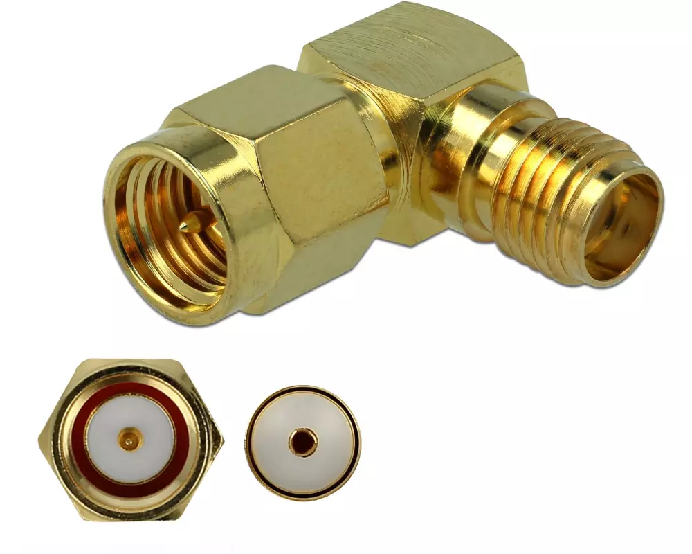 Delock Adapter SMA Stecker (m) - SMA Buchse (f)