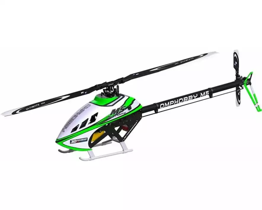 OMPHobby Helikopter M5 Aurora-Green Bausatz und Rotorblätter