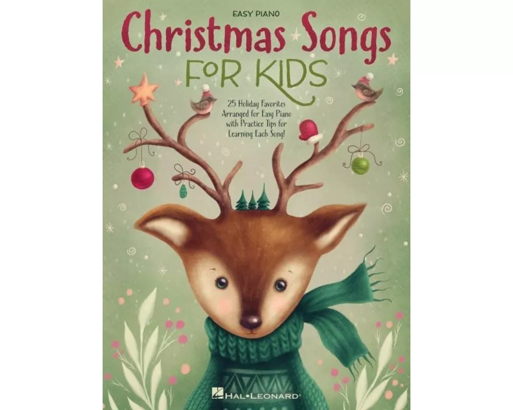 Christmas Songs for Kids Easy Piano Songbook with Lyrics