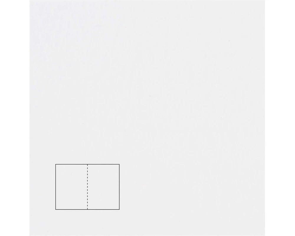 Rico Design Paper Poetry Essentials Klappkarte A6, Hochweiss