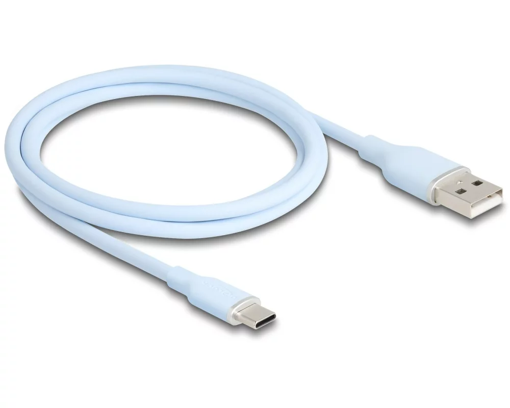Delock USB 2.0-Kabel Silikon USB-A - USB-C 1 m