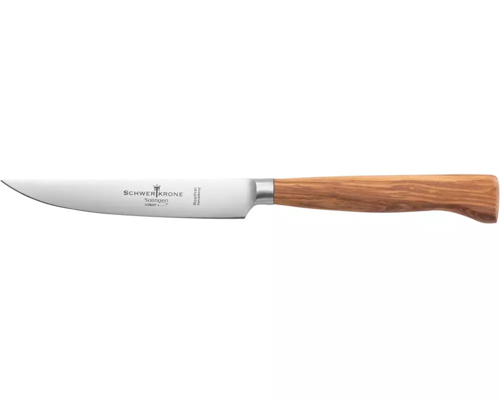 Schwertkrone Allzweckmesser 12 cm geschmiedet – olivenholz Braun