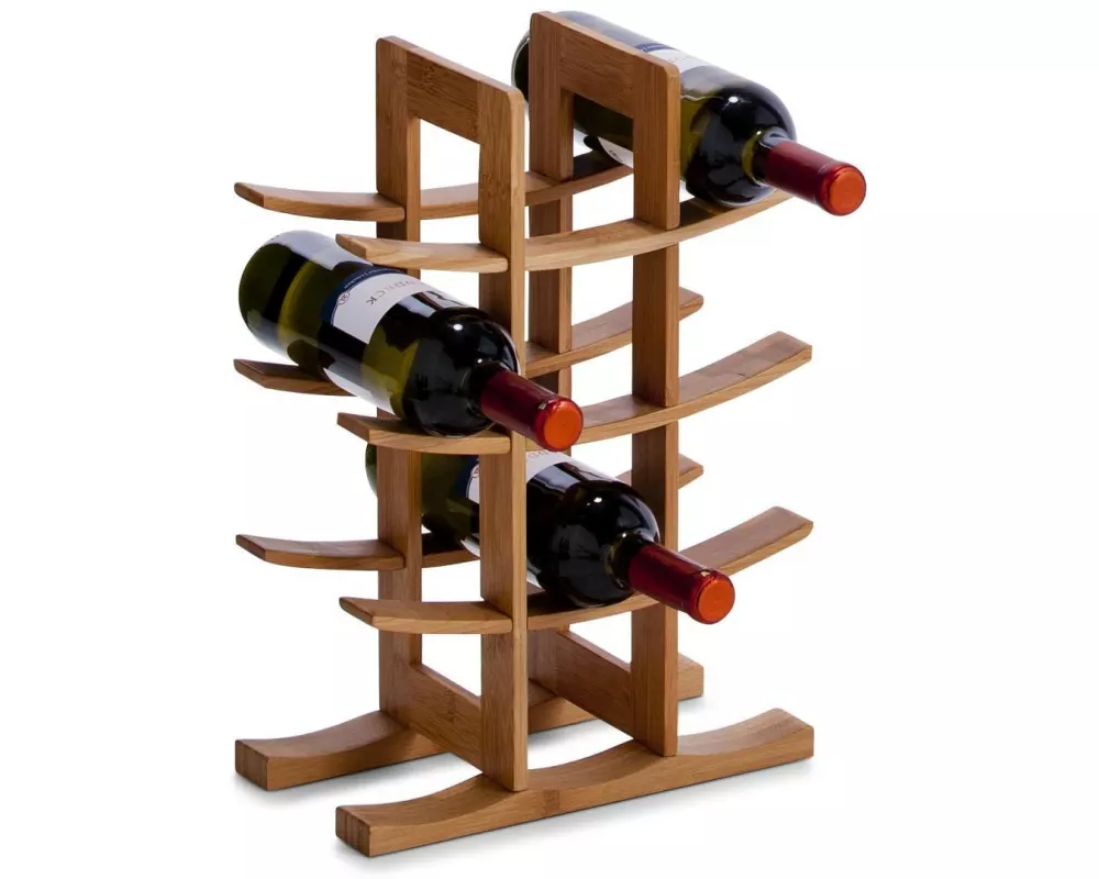 Zeller Present Weinregal für 12 Flaschen, Braun