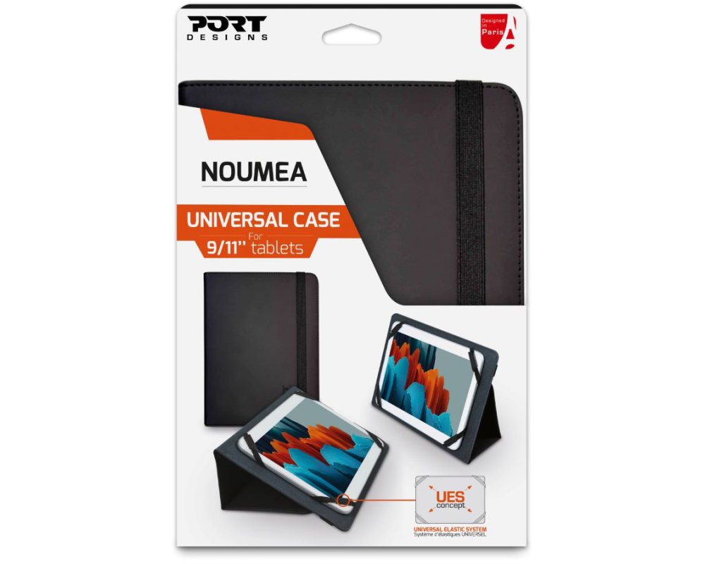 PORT NOUMEA UNIV. TABLET CASE 201311 9/11, Black