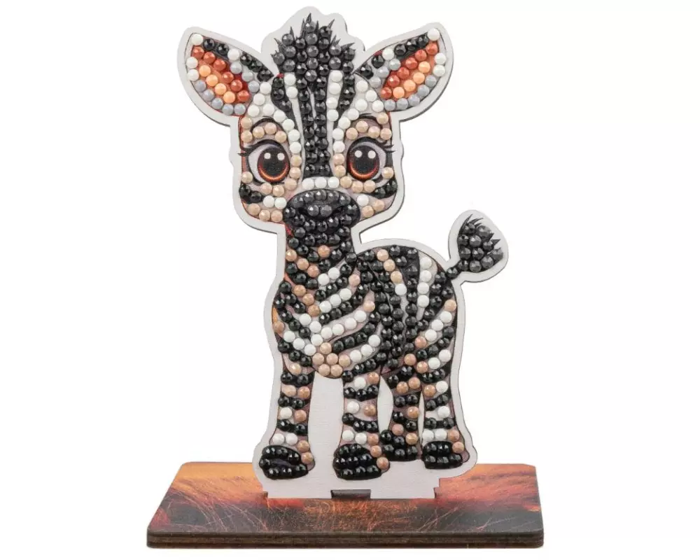 CRAFT Buddy Bastelset Zebra Crystal Art Wildlife Buddies