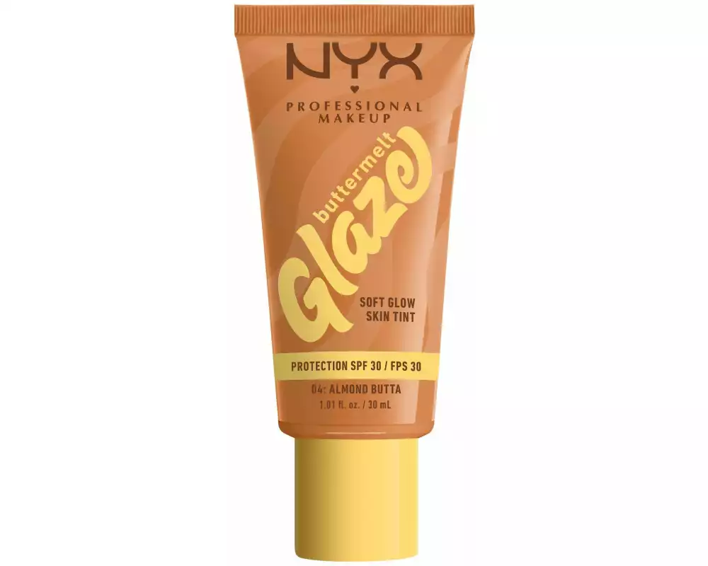 NYX Professional Makeup Foundation Buttermelt Glaze LSF 30 04 Almond Butta