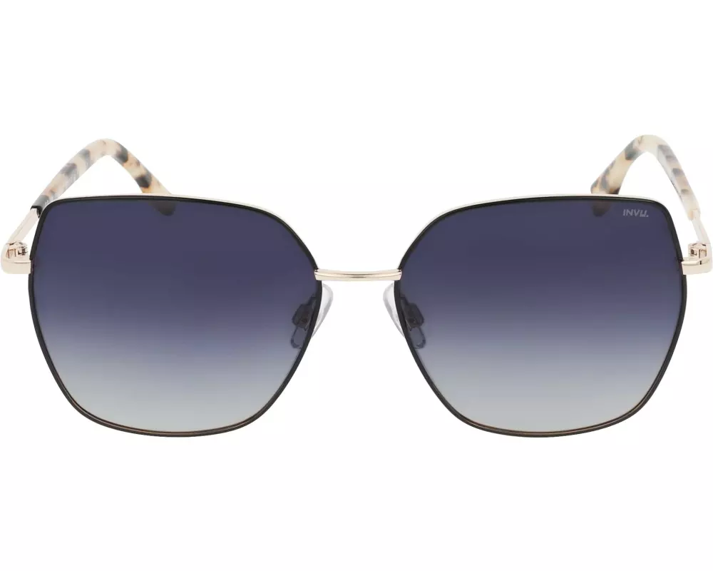 INVU. Sonnenbrille Ione Gold, polarisiert mit Etui