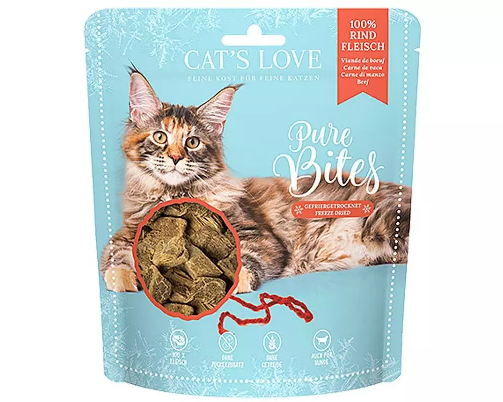 Cat's Love Katzen-Snack Rinderfilet, 40 g
