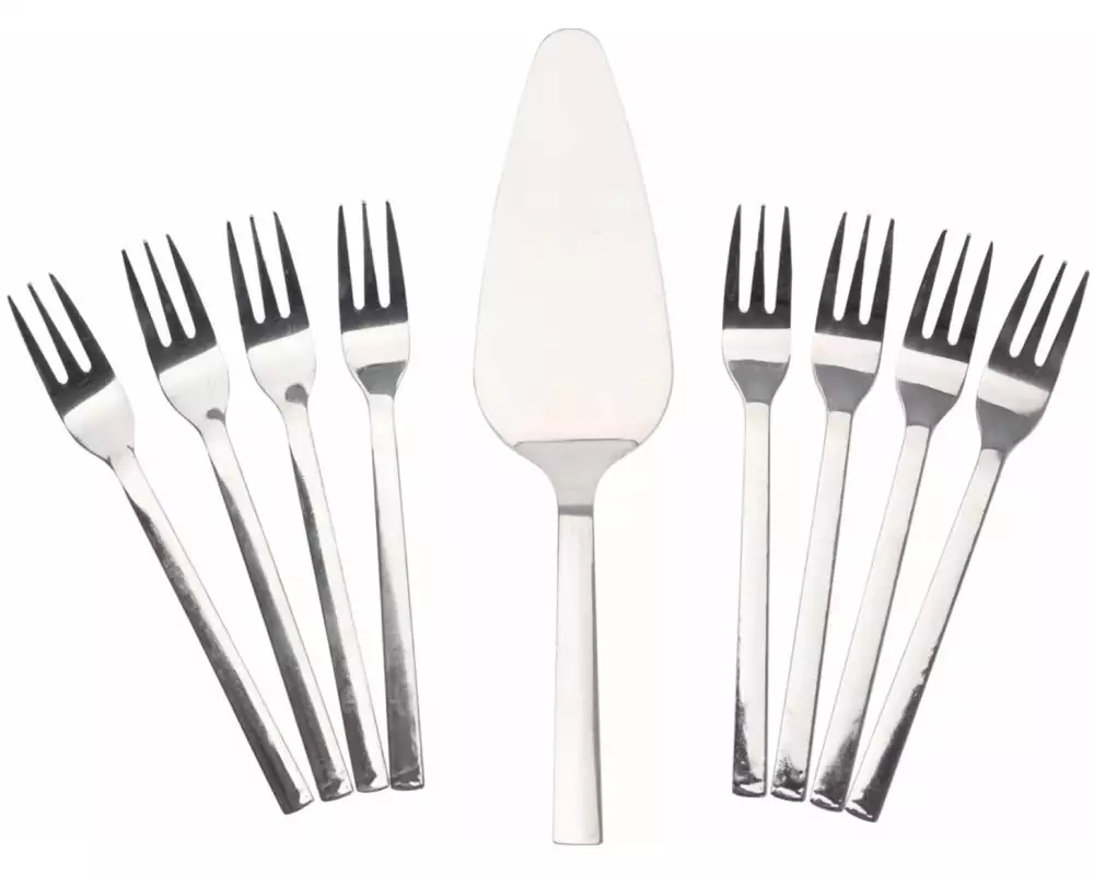 FURBER Besteck-Set Kuchen 9-teilig, Silber