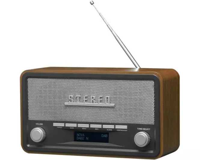 Denver DAB-18 DAB+, FM, Retro, Bluetooth, Echtholzgehäuse