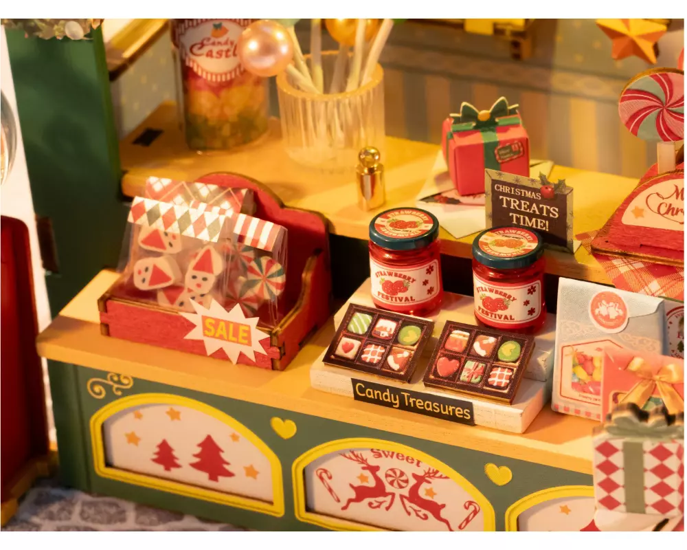Rolife Bausatz Christmas Candy Stand DIY Holzmodellbau