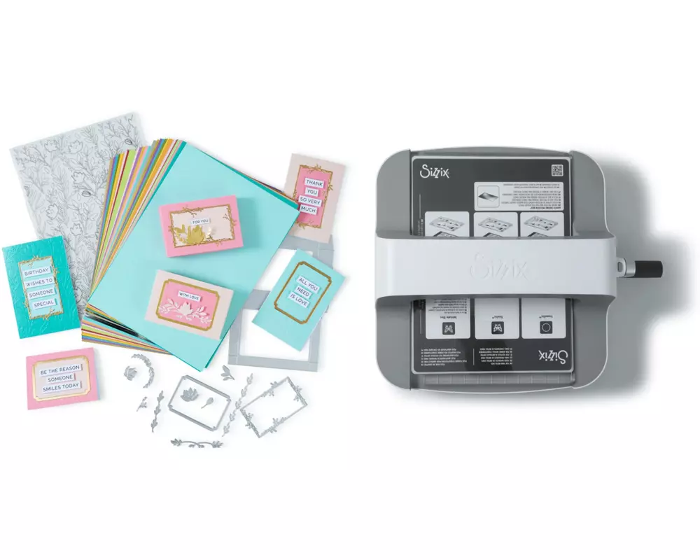 Sizzix Stanz- und Prägemaschine Big Shot PLUS, Starter Kit 3