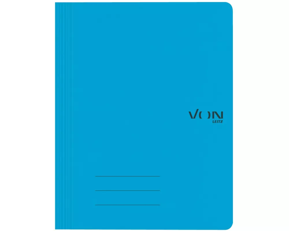 VON Schnellhefter mit Heftmechanik, Hellblau, 10 Stück
