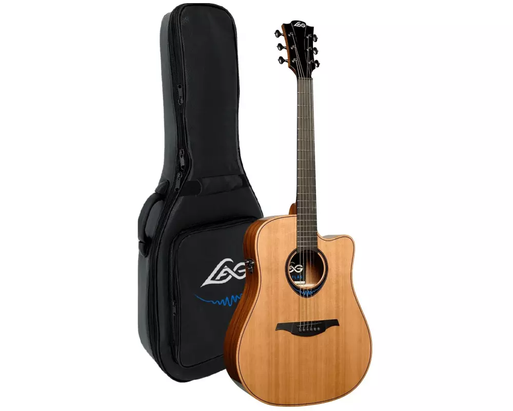 LAG Guitars TBW2DCE BlueWave 2 Tramontane Dreadnought Cutaway
