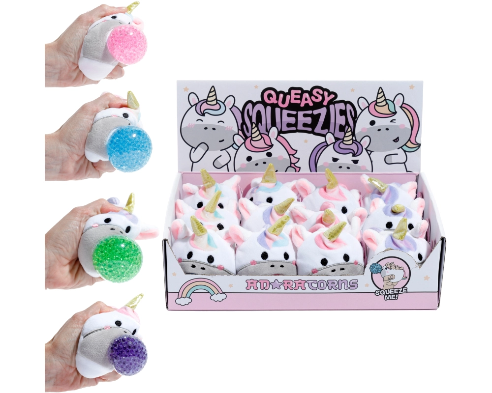 ROOST Quetschtier Einhorn TY853 Plüsch, 4 ass.