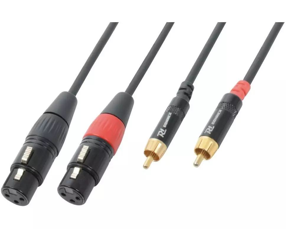 PD Connex CX68-3 XLR 3 Pole, female - Cinch 3 m