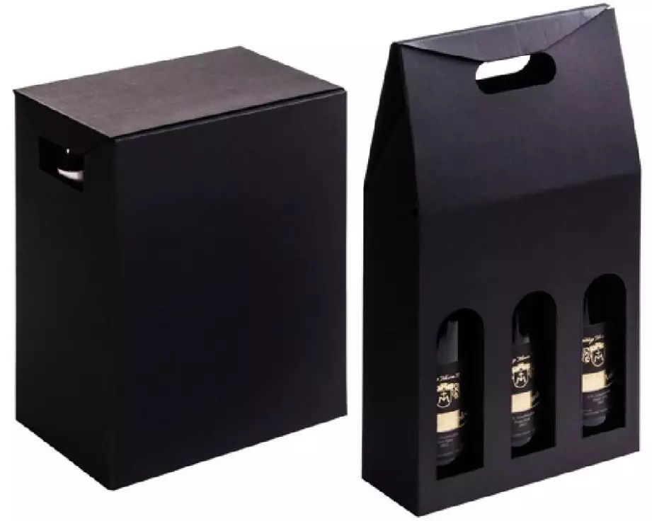 Brieger Flaschentasche Wein Ligne Noire Schwarz