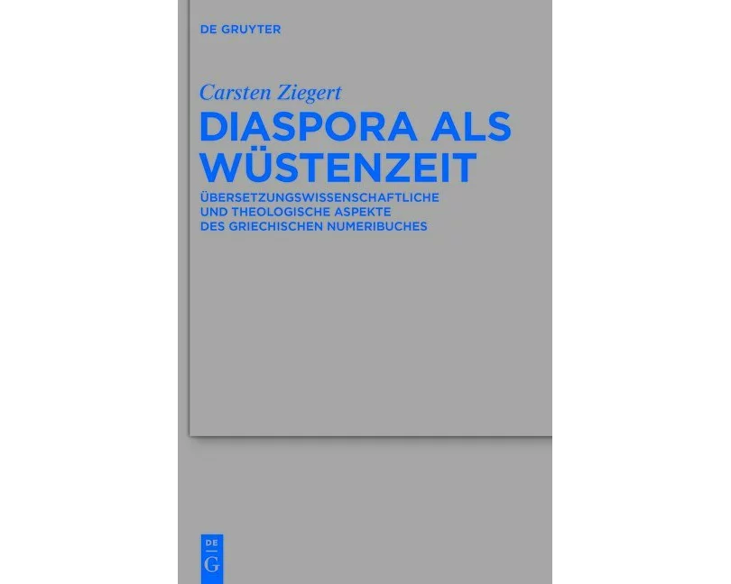 Diaspora als Wüstenzeit