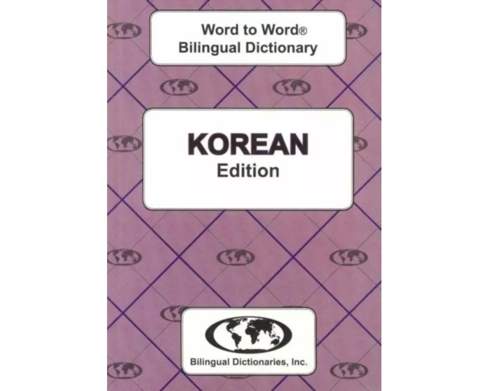 English-Korean & Korean-English Word-to-Word Dictionary