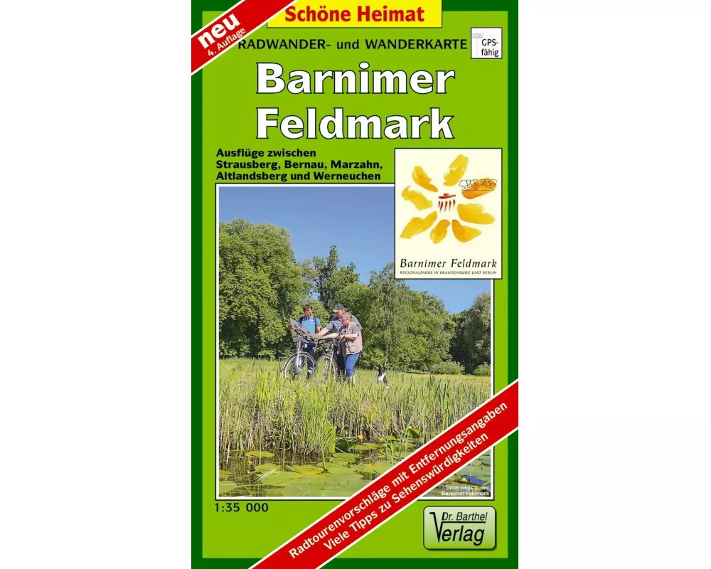 Barnimer Feldmark 1 : 35 000. Radwander- und Wanderkarte