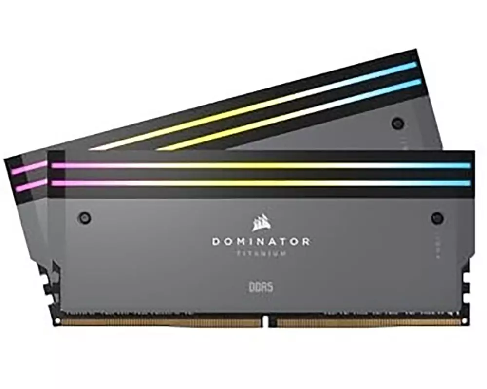 DOMINATOR TITANIUM RGB DDR5 6000MT/s 32GB 2x16GB AMD EXPO Grey