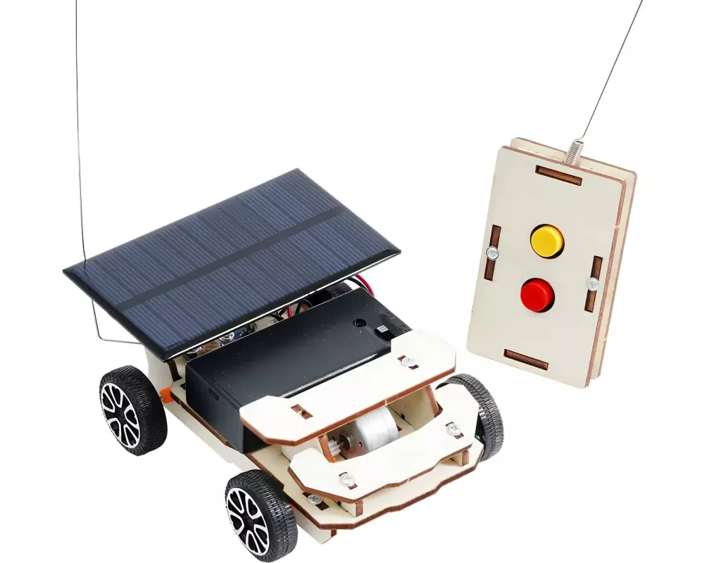 Fischertechnik MiniMiNT SunCharger Holz-Bausatz Solarauto