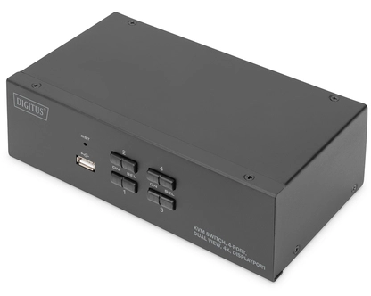 KVM SWITCH 4 PORT DUAL DISPLAY