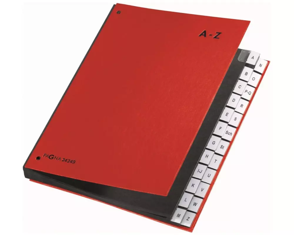 Pagna Pultmappe A4 A-Z Rot