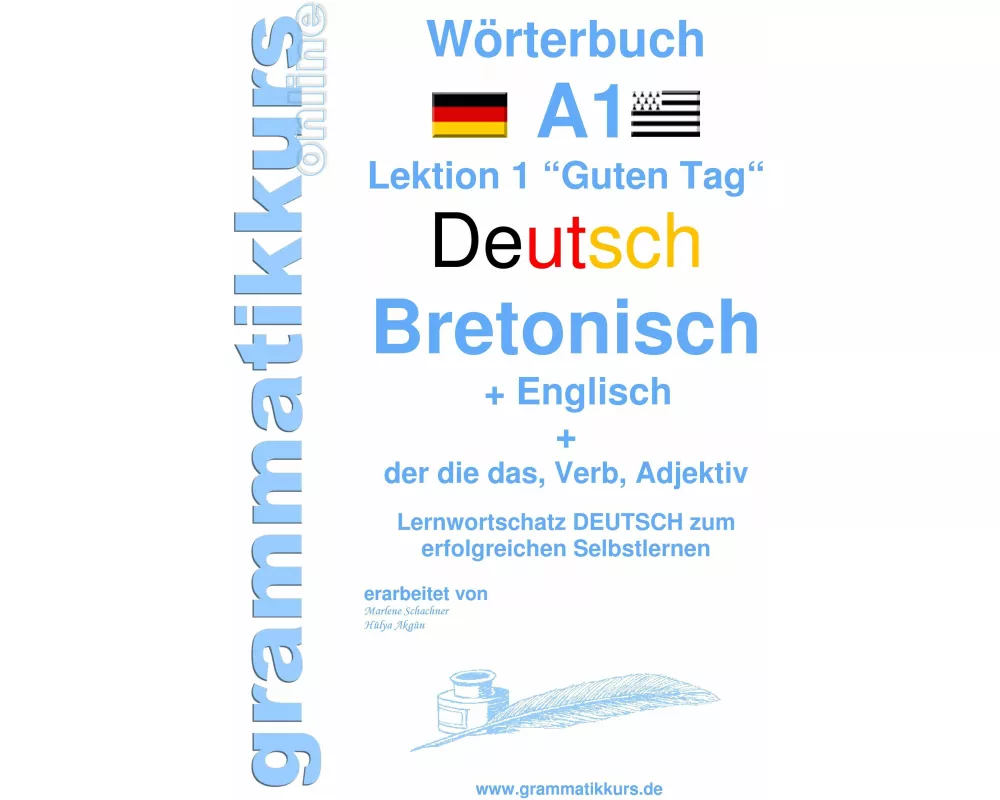 Wörterbuch Deutsch - Bretonsich - Englisch Niveau A1