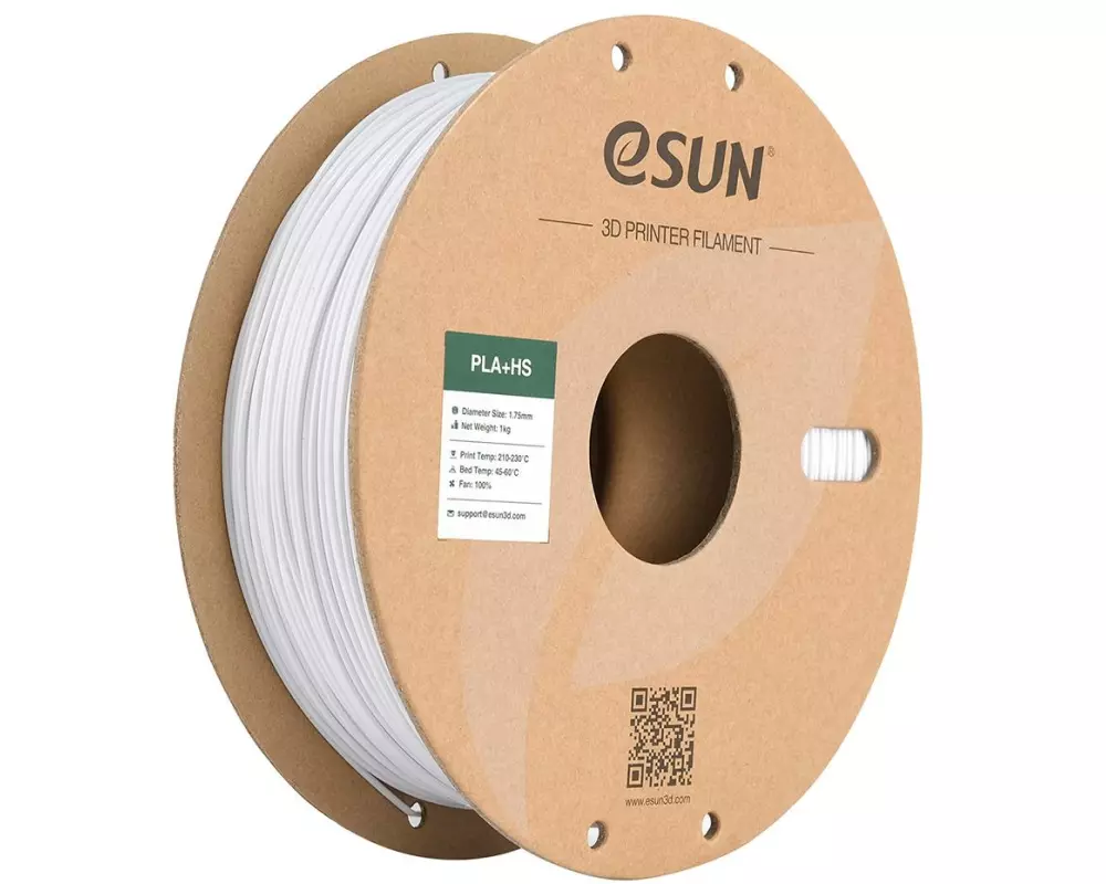 eSun Filament PLA+ HS Kaltweiss 1.75 mm 1 kg